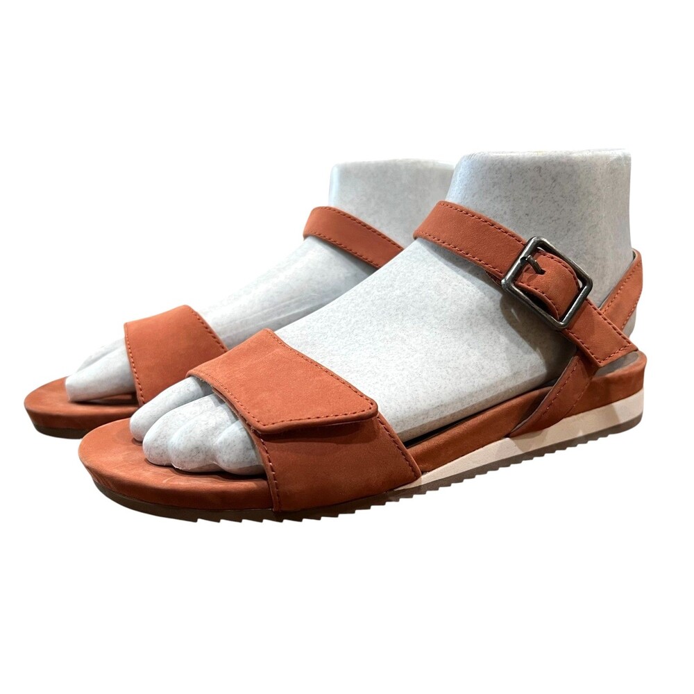 Abeo B.I.O.system Coral Leather Britta Flat Sandals w Built-In Orthotic  US 7